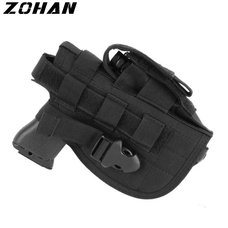 

Tactical Big Glock Molle Holster Universal Pistol Airsoft Holster Concealed Combat Military CS Waist Quick Gun Case for Shooting