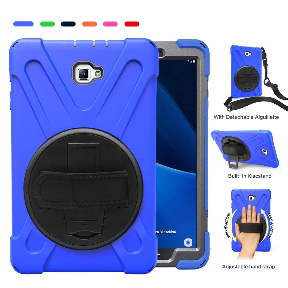 For Samsung Galaxy Tab A 10.1 SM-T580N/T585C Case Cover Shockproof Heavy Duty Rugged Case with Stand/Hands Strap/Shoulder Strap
For Samsung Galaxy Tab A 10.1 SM-T580N/T585C Case Cover Shockproof Heavy Duty Rugged Case with Stand/Hands Strap/Shoulder Strap