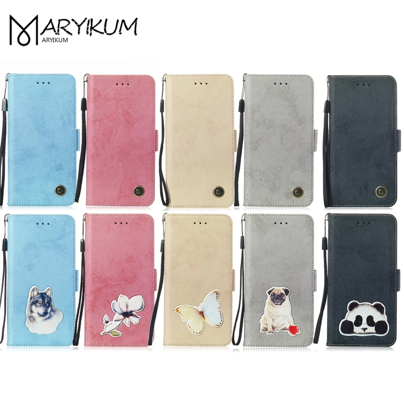 Luxury Vintage Leather Case For LG Q8 5.2 inch Q 8 LGQ8 Soft TPU Flip Wallet Back Cover Phone Cases H970 2017 Capas | Мобильные
