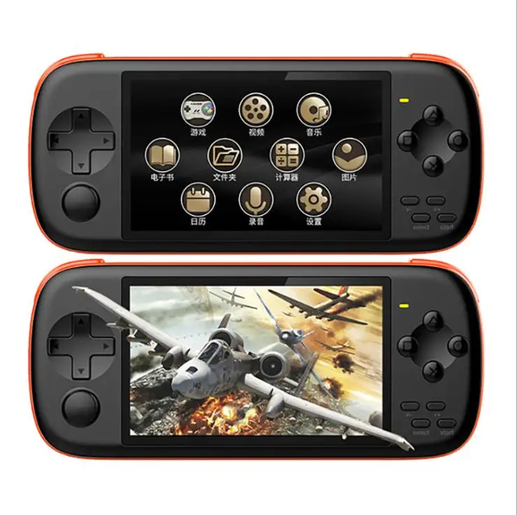 Игровая консоль Powkiddy J6 В Стиле Ретро 4 3 дюйма IPS экран 128 бит портативная игровая с