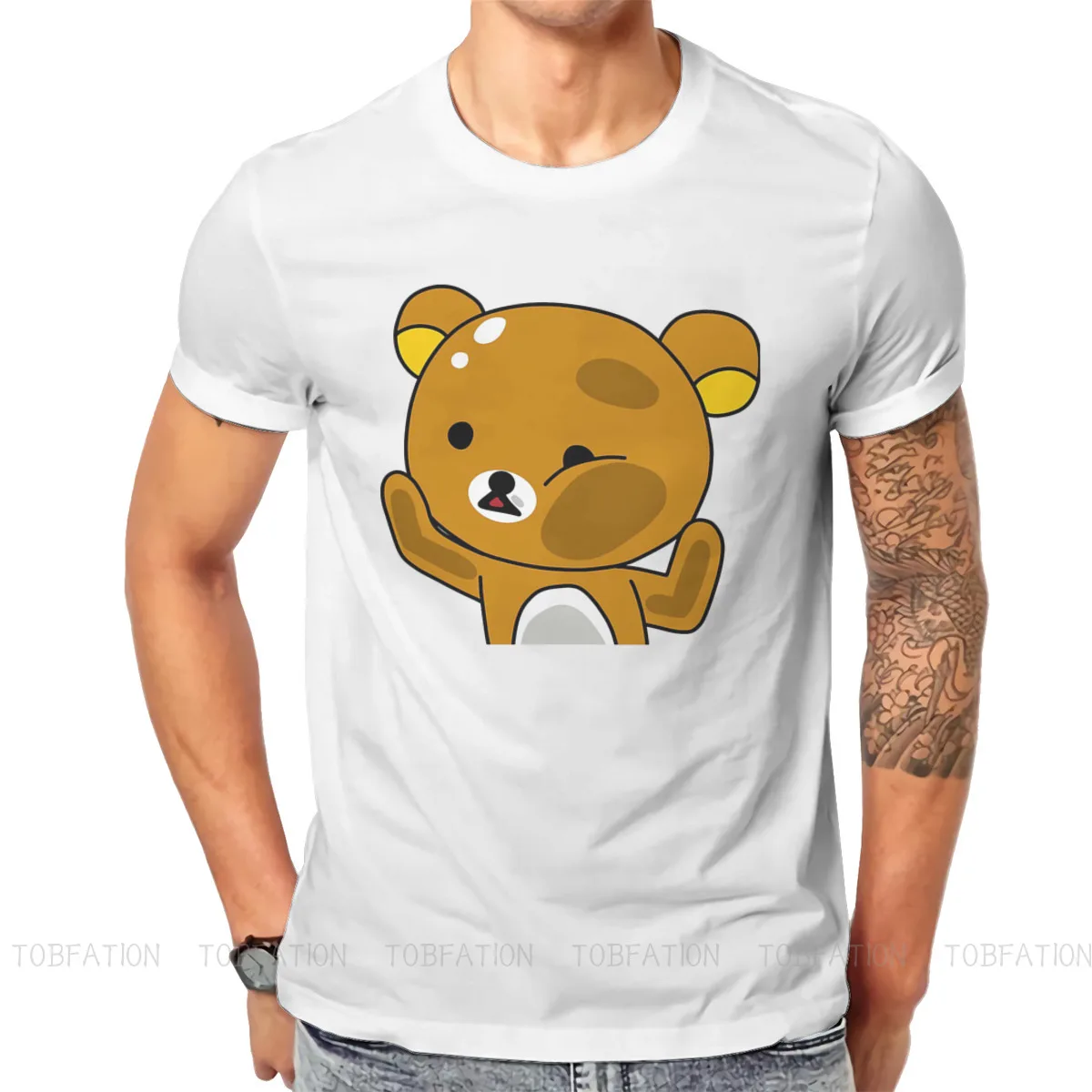 Футболка Rilakkuma мужская с графическим принтом, винтажная хлопковая тенниска в стиле Харадзюку, одежда для мужчин, лето
Футболка Rilakkuma мужская с графическим принтом, винтажная хлопковая тенниска в стиле Харадзюку, одежда для мужчин, лето
