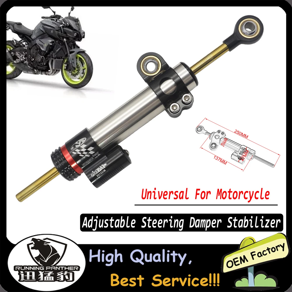Universal Motorcycle Adjustable Steering Damper Stabilizer For Yamaha MT10 MT 10 MT-10 MT 07 MT-07 MT07 MT09 MT 09 MT-09 
Universal Motorcycle Adjustable Steering Damper Stabilizer For Yamaha MT10 MT 10 MT-10 MT 07 MT-07 MT07 MT09 MT 09 MT-09