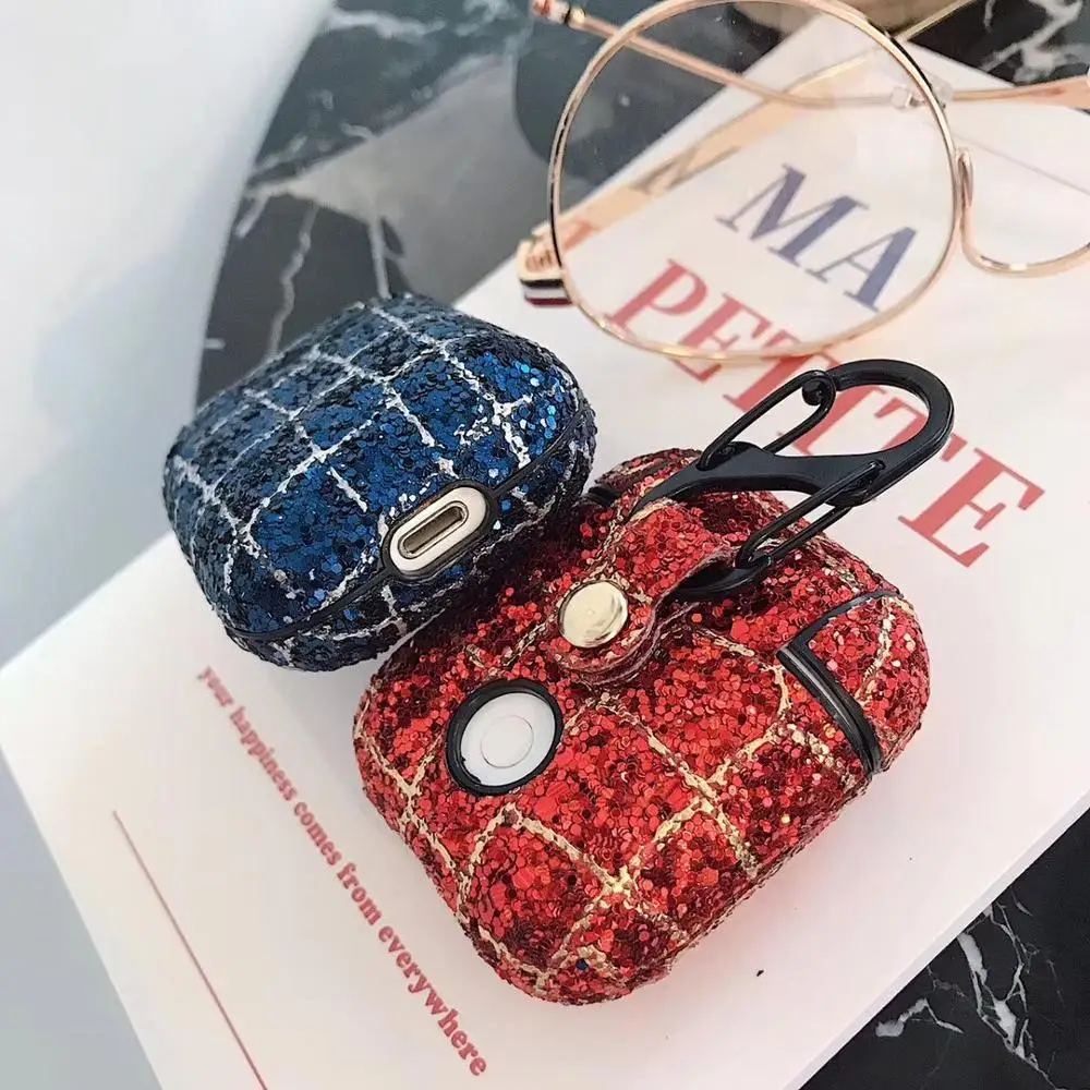 Shiny Case for AirPods 2 Cover Charging Box Case Glitter Lattice Sequins Bag Cases for Apple Airpods Earphones Case Box
Shiny Case for AirPods 2 Cover Charging Box Case Glitter Lattice Sequins Bag Cases for Apple Airpods Earphones Case Box