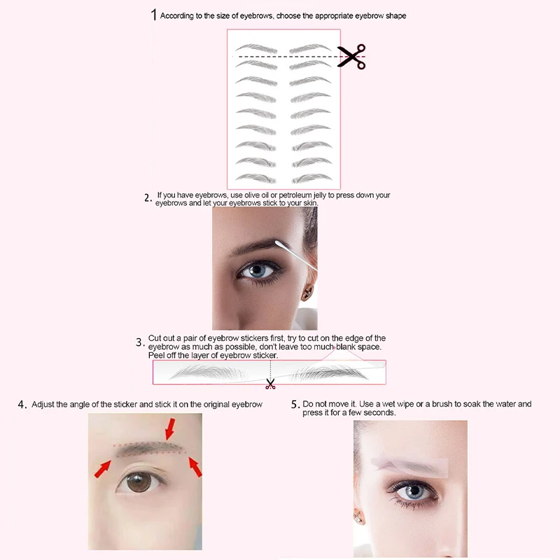 6D Eyebrow Tattoo Sticker False Eyebrows Long Lasting Waterproof Makeup Eye Brow Stickers Cosmetics 
6D Eyebrow Tattoo Sticker False Eyebrows Long Lasting Waterproof Makeup Eye Brow Stickers Cosmetics