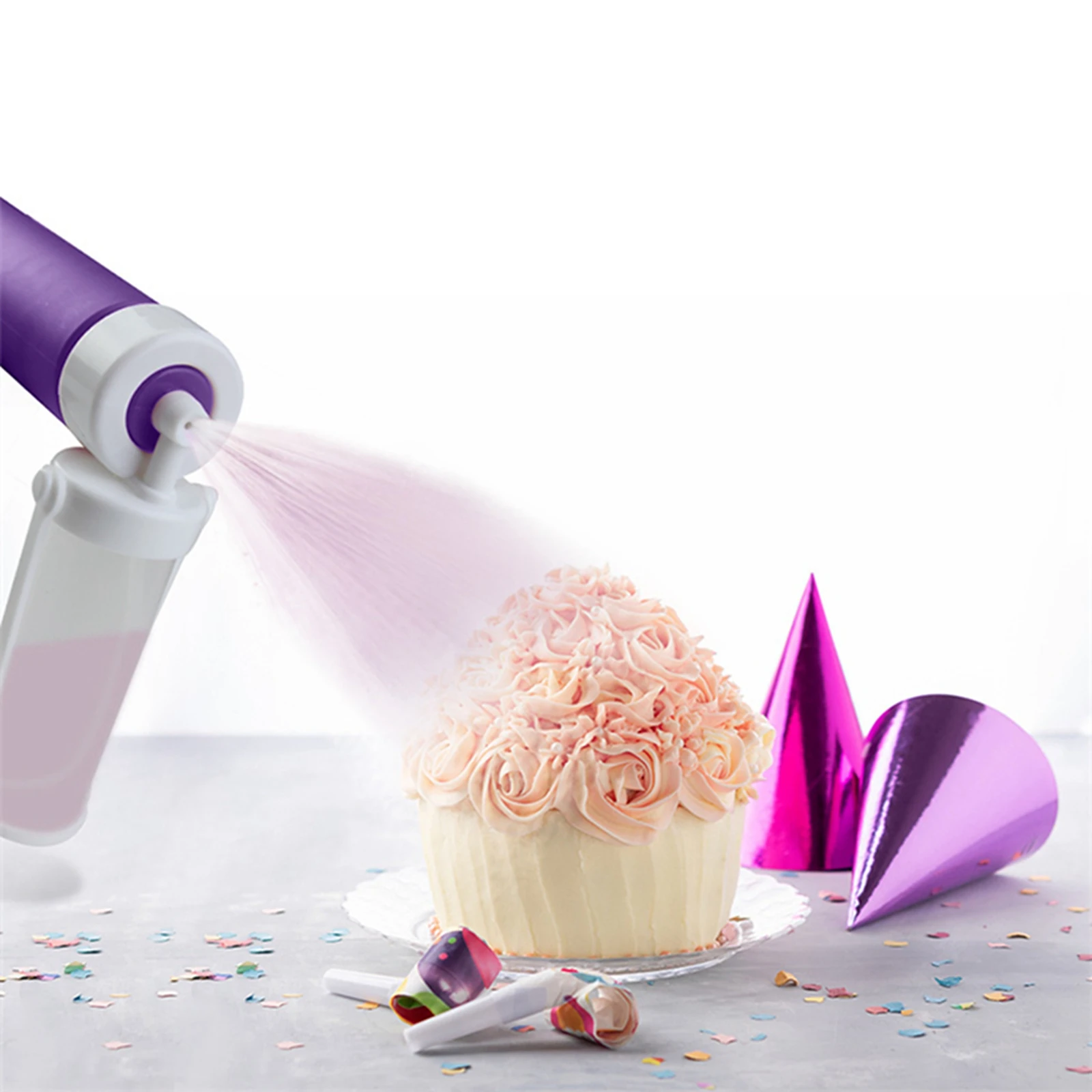 Manual Airbrush Portable Spray Gun Coloring Device Decorating Tools For Cakes Desserts Pastries Pink/Rose Red/Purple
Manual Airbrush Portable Spray Gun Coloring Device Decorating Tools For Cakes Desserts Pastries Pink/Rose Red/Purple