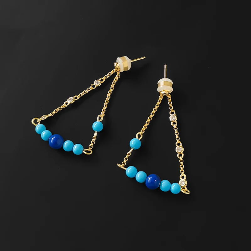 S925 Sterling Silver Roman Style Turquoise Chain Earrings Fashion Light Luxury Personality New Luxury Brand Monaco Jewelry
S925 Sterling Silver Roman Style Turquoise Chain Earrings Fashion Light Luxury Personality New Luxury Brand Monaco Jewelry