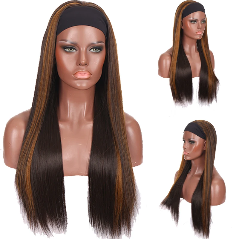 QUEEN YANG Silk scarf headgear long straight hair Overall top BlackBrown highlighting cosplay party daily synthetic wig
QUEEN YANG Silk scarf headgear long straight hair Overall top BlackBrown highlighting cosplay party daily synthetic wig