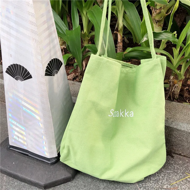 Women Big Canvas Shopping Bag Reusable Embroidery Letters Large Capacity Shoulder Bag Cotton Cloth Handbag Tote Eco Shopper #20
Women Big Canvas Shopping Bag Reusable Embroidery Letters Large Capacity Shoulder Bag Cotton Cloth Handbag Tote Eco Shopper #20