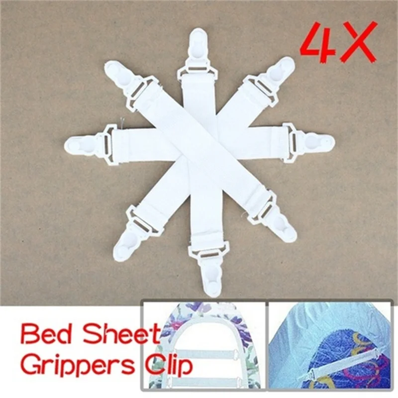4 Pc/Lot White Bed Sheet Mattress Cover Blankets Grippers Straps Suspenders Clip Holder Elastic Fasteners
4 Pc/Lot White Bed Sheet Mattress Cover Blankets Grippers Straps Suspenders Clip Holder Elastic Fasteners