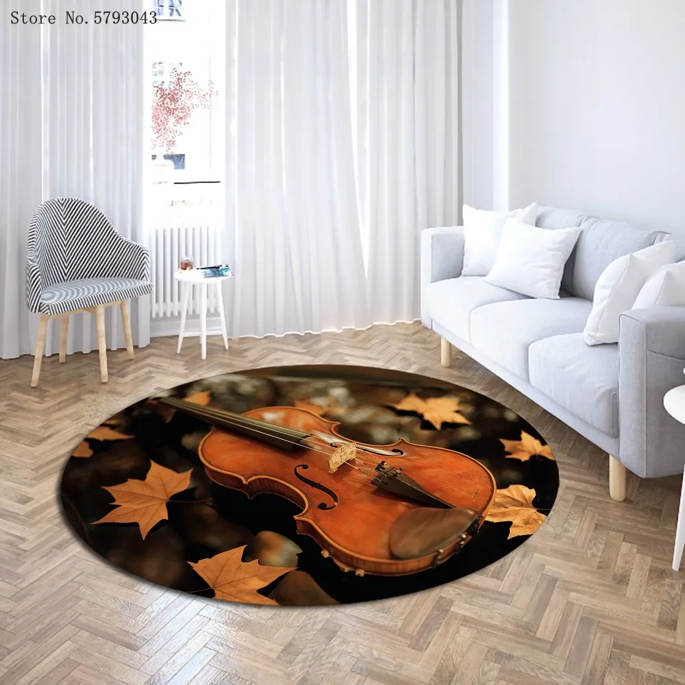 Guitar Music Chair Area Carpet Musical Instrument Round Carpet 3D Print Cartoon Floor Rugs For Living Room Polyester Floor Mat
Guitar Music Chair Area Carpet Musical Instrument Round Carpet 3D Print Cartoon Floor Rugs For Living Room Polyester Floor Mat