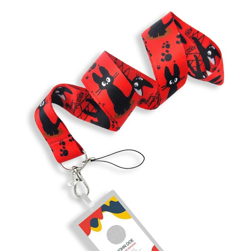 1PC Black Cat Red Neck Strap Lanyards Keys ID Card Mobile Phone Strap USB Badge Holder Rope Key Chain
1PC Black Cat Red Neck Strap Lanyards Keys ID Card Mobile Phone Strap USB Badge Holder Rope Key Chain