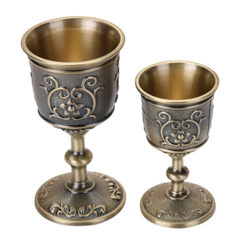 1 Pcs Wine Goblet Cups Vintage Drinkware Wine Glass Zinc Alloy Chalice For Bar Kitchen Dining Room Decor Gifts
1 Pcs Wine Goblet Cups Vintage Drinkware Wine Glass Zinc Alloy Chalice For Bar Kitchen Dining Room Decor Gifts