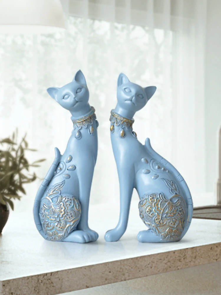 Resin statue for home decorations Figurine Cat Decorative European Creative wedding gift animal Figurine home decor sculpture
Resin statue for home decorations Figurine Cat Decorative European Creative wedding gift animal Figurine home decor sculpture