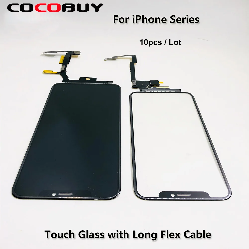 10pcs/lot LCD Touch Outer Screen Glass with Long Flex Cable for iPhone X XSmax 11pro Max Outer Cracked Glass Replacement
10pcs/lot LCD Touch Outer Screen Glass with Long Flex Cable for iPhone X XSmax 11pro Max Outer Cracked Glass Replacement