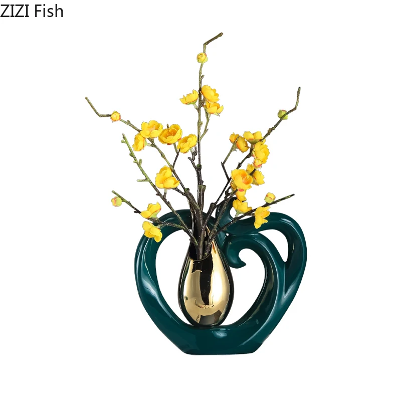 CREATIVE HEART SHAPED CERAMIC VASES GOLDEN DROP SHAPED FLOWER ARRANGEMENT HOLLOW PORCELAIN VASE FLOWER INSERT MODERN HOME DECOR
CREATIVE HEART SHAPED CERAMIC VASES GOLDEN DROP SHAPED FLOWER ARRANGEMENT HOLLOW PORCELAIN VASE FLOWER INSERT MODERN HOME DECOR