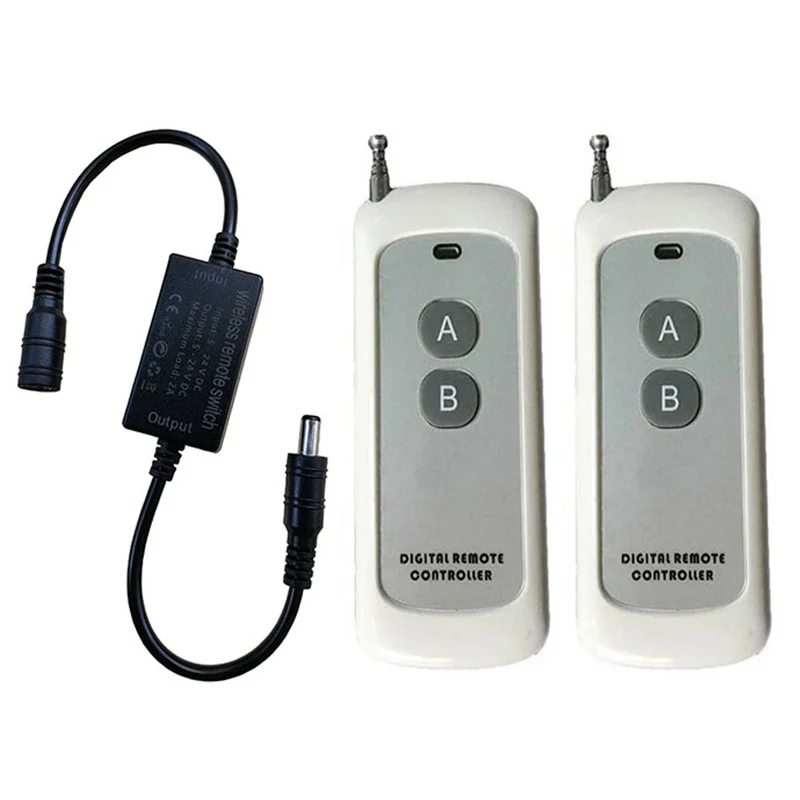 500m 433mhz LED Light strip Remote Switch kitchen 3A DC 5V 12V 24V Desk Table Reading Lamp RF Wireless Remote Control Switch
500m 433mhz LED Light strip Remote Switch kitchen 3A DC 5V 12V 24V Desk Table Reading Lamp RF Wireless Remote Control Switch