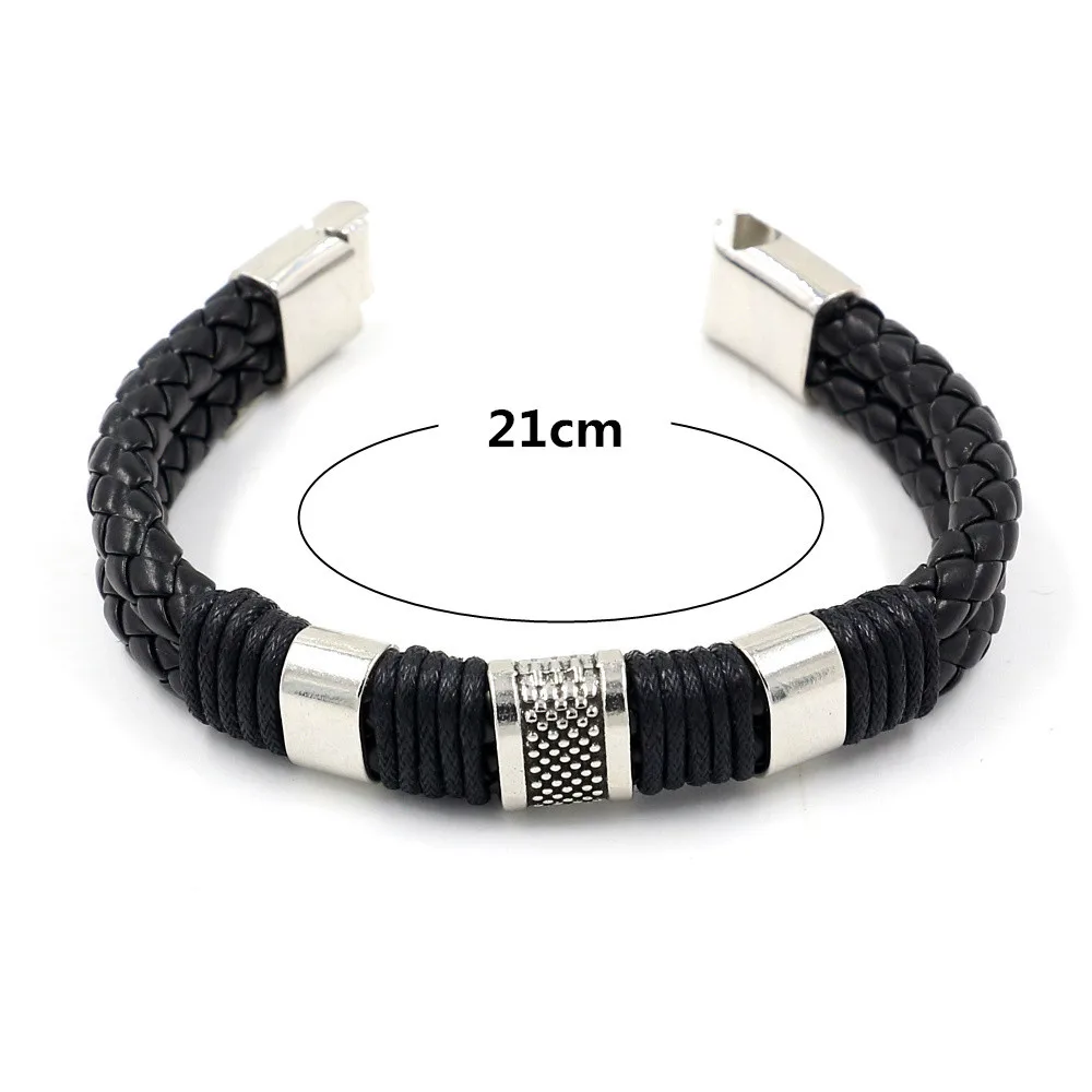 Retro Leather Bracelet for Men Women Brown Black Vintage Braided Bracelets Male Jewelry Party Gift Magnetic Clasp Bangles 2020
Retro Leather Bracelet for Men Women Brown Black Vintage Braided Bracelets Male Jewelry Party Gift Magnetic Clasp Bangles 2020