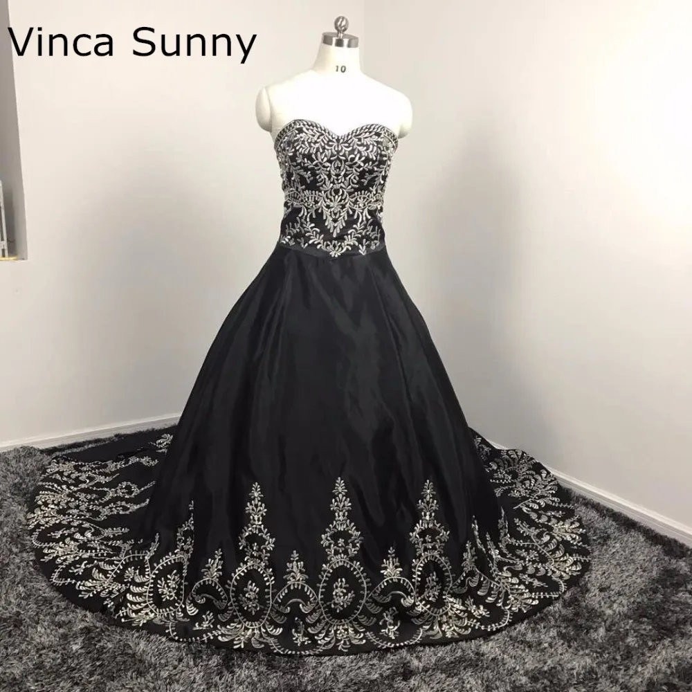 Luxury 2021 Embroidery Gothic Wedding Dresses Black Vintage Ball Gown Sweetheart Strapless Simple Vestido De Noiva Bridal Dress
Luxury 2021 Embroidery Gothic Wedding Dresses Black Vintage Ball Gown Sweetheart Strapless Simple Vestido De Noiva Bridal Dress