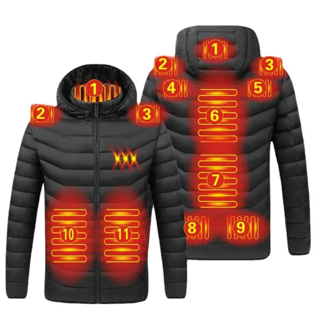 11 Areas Heated Jacket Coat Men Women USB Smart Thermostat Hooded Coat Winter Thremal Warm Jacket for Outdoor Hunting Fishing
11 Areas Heated Jacket Coat Men Women USB Smart Thermostat Hooded Coat Winter Thremal Warm Jacket for Outdoor Hunting Fishing