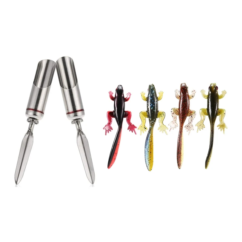 2Pcs Stainless Steel Fishing Rod Holder Pole & 4Pcs/Lot Soft Fishing Lure 3.7G / 8cm Frog Tadpole Soft Fishing Bait
2Pcs Stainless Steel Fishing Rod Holder Pole & 4Pcs/Lot Soft Fishing Lure 3.7G / 8cm Frog Tadpole Soft Fishing Bait