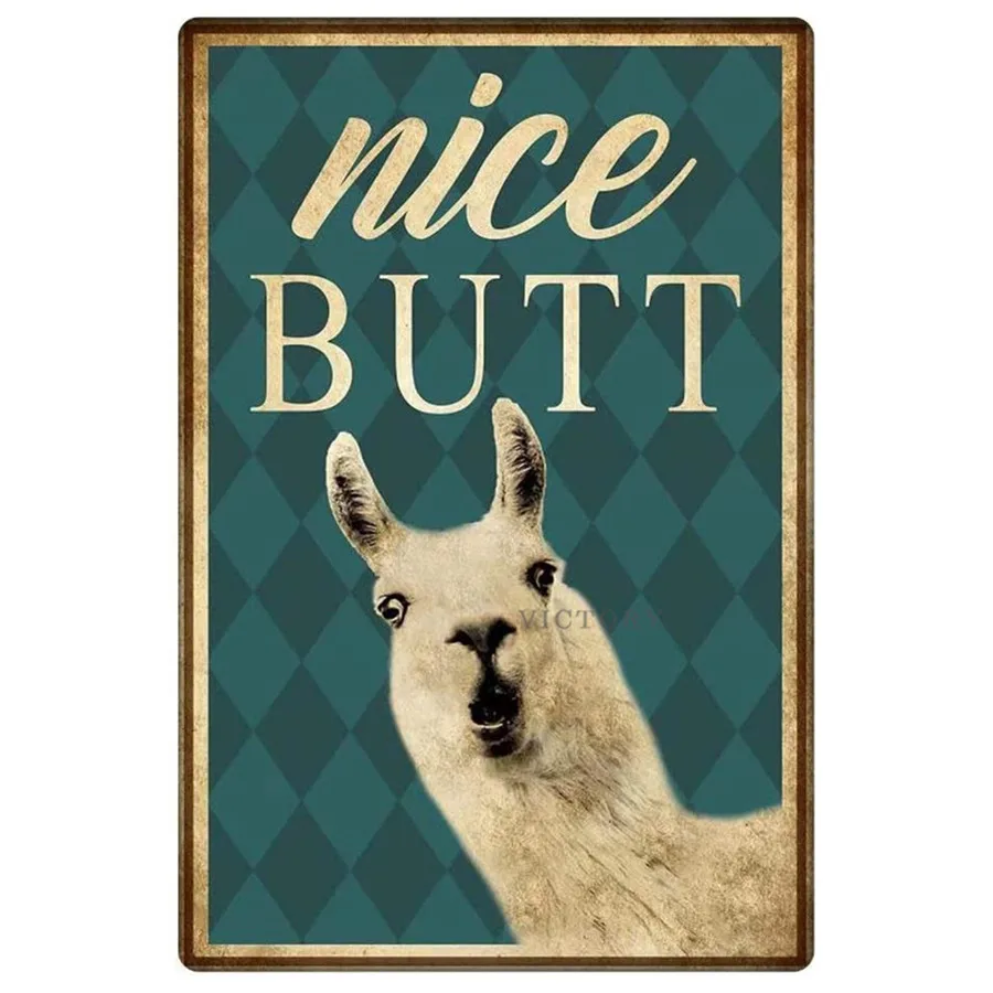 Alpaca Toilet Tin Plate Nice Butt Retro Metal Tin Sign Plaque Bathroom Shop Poster Home Restroom Wall Decoration 12X16 Inches
Alpaca Toilet Tin Plate Nice Butt Retro Metal Tin Sign Plaque Bathroom Shop Poster Home Restroom Wall Decoration 12X16 Inches