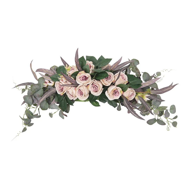 Artificial Rose Flower Swag,27 Inch With Roses Eucalyptus Leaves For Home Room Garden Lintel Wedding Arch Party Decor
Artificial Rose Flower Swag,27 Inch With Roses Eucalyptus Leaves For Home Room Garden Lintel Wedding Arch Party Decor