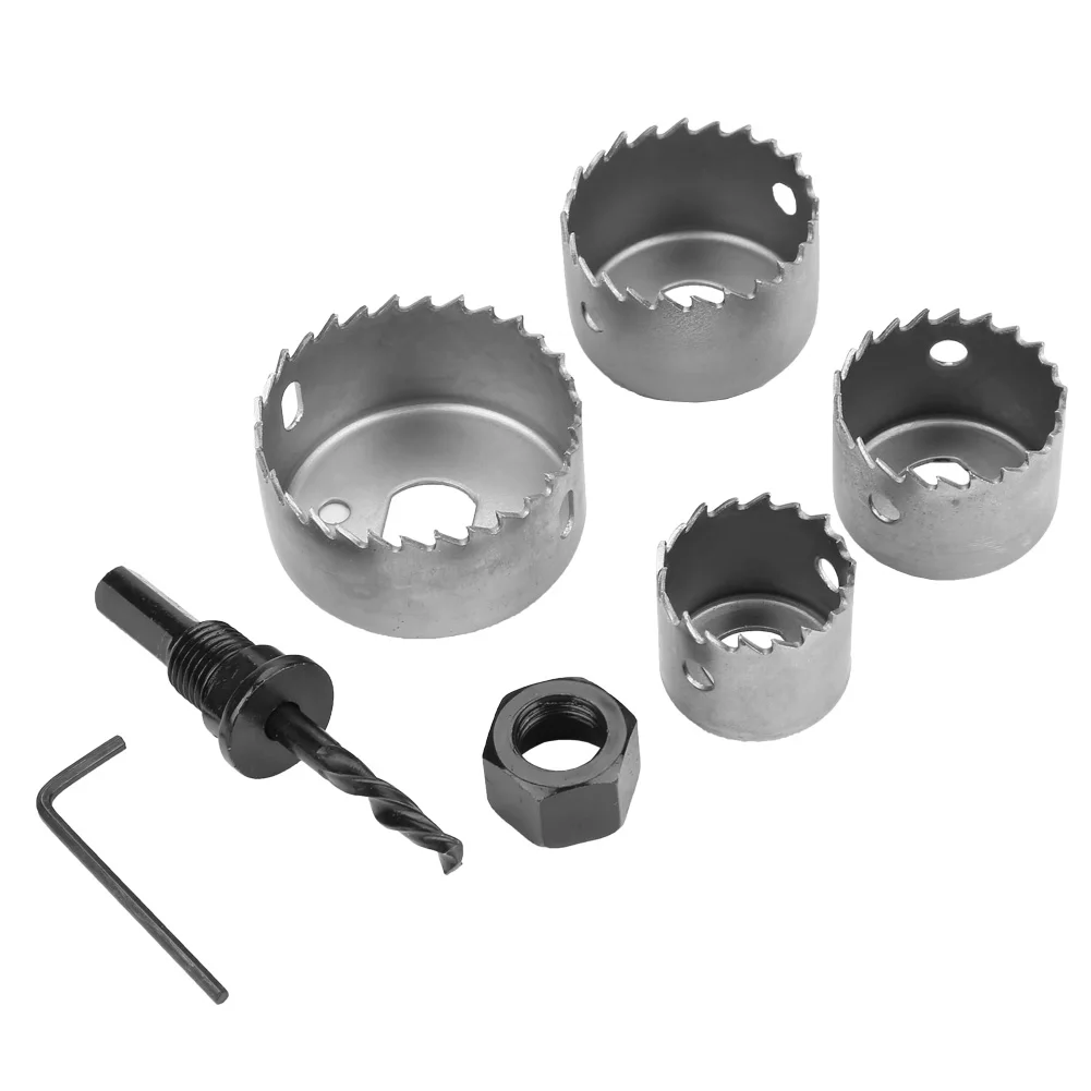 1 set 32/38/44/54mm High Carbon Steel Hole Saw Drill Bit Cutter Tool for Woodworking
1 set 32/38/44/54mm High Carbon Steel Hole Saw Drill Bit Cutter Tool for Woodworking