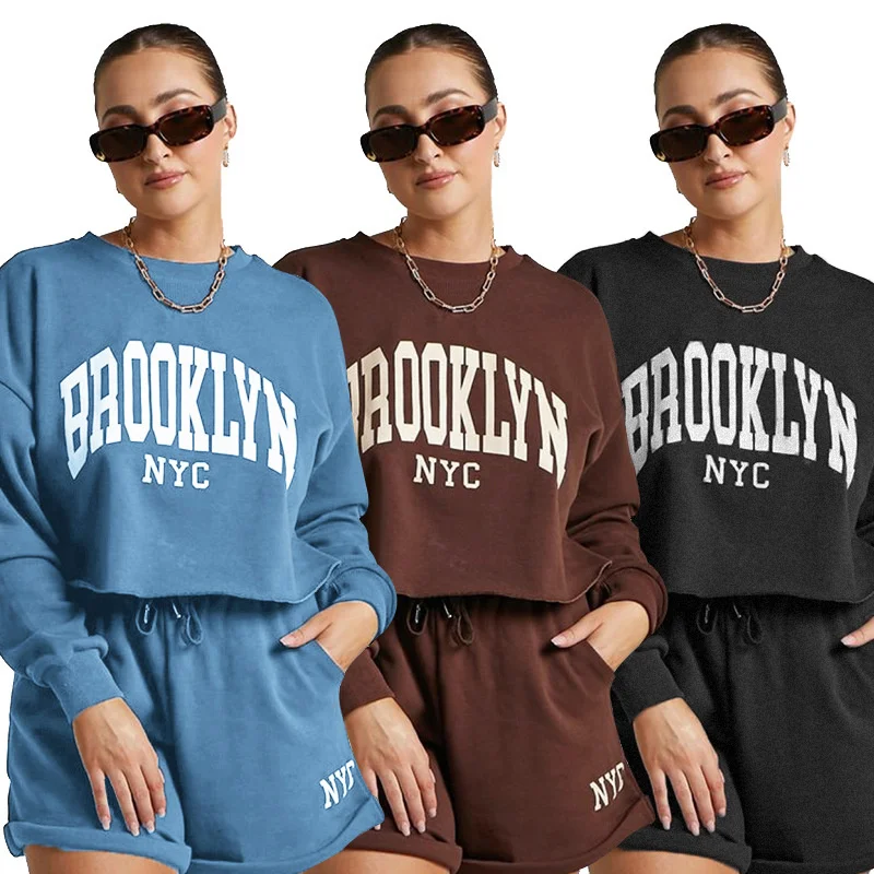 NSHYPOI 2021 Autumn And Winter New Letter Printed Shorts Women's Casual Long-sleeved Pullover High-waist Sweater Two-piece Suit
NSHYPOI 2021 Autumn And Winter New Letter Printed Shorts Women's Casual Long-sleeved Pullover High-waist Sweater Two-piece Suit