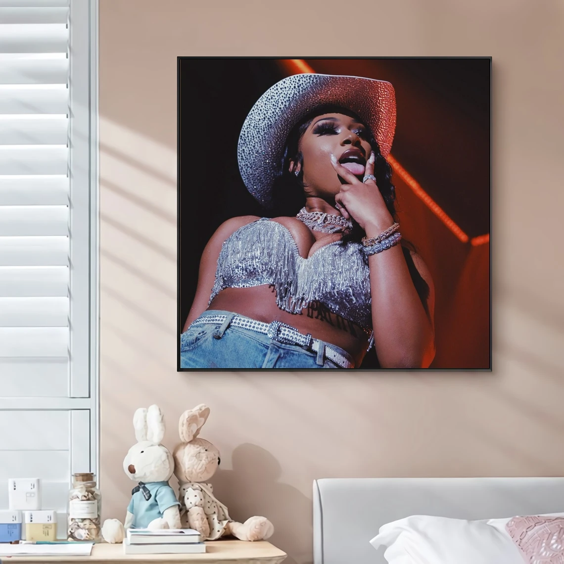 Megan Thee Music Album Cover Canvas Poster Hip Hop Rapper Pop Music Celebrity Wall Painting Art Decoration
Megan Thee Music Album Cover Canvas Poster Hip Hop Rapper Pop Music Celebrity Wall Painting Art Decoration