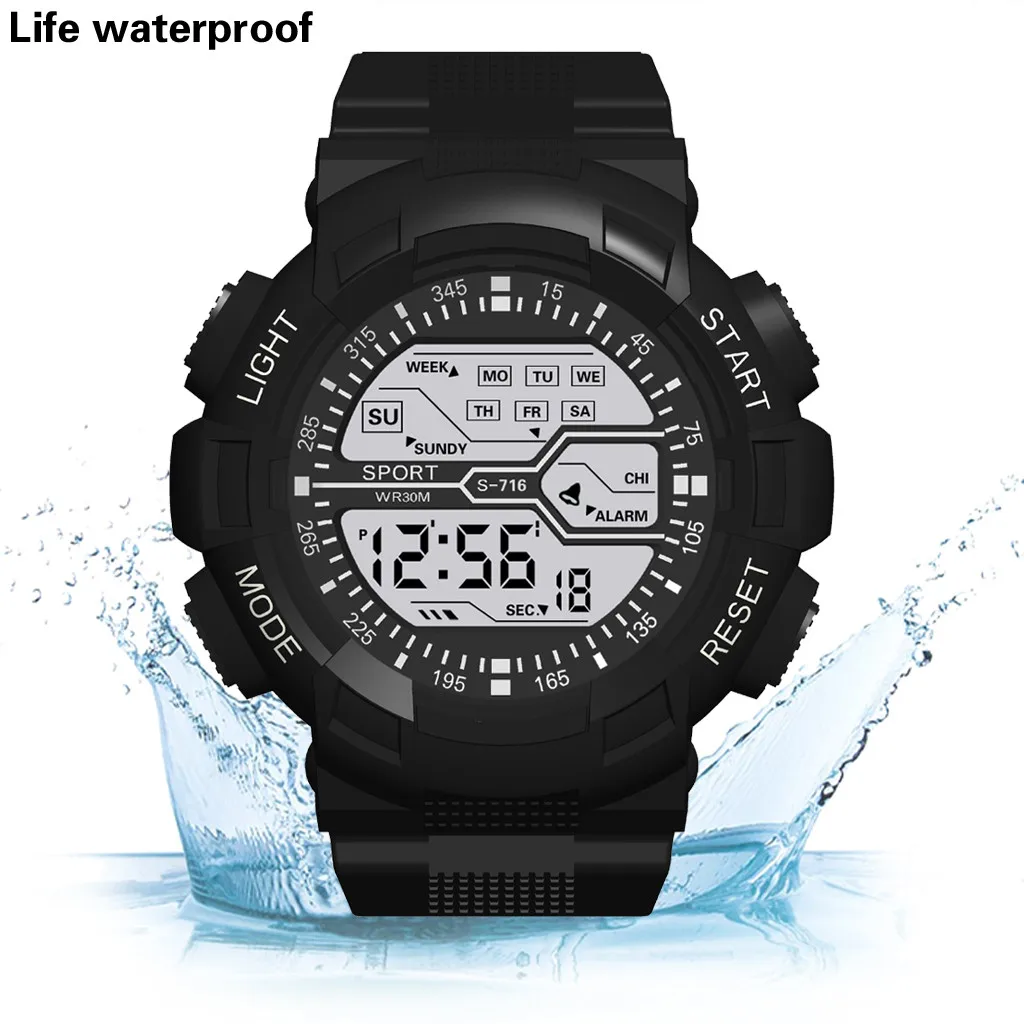 Fashion Men Digital Watch Outdoor Sports Watches Dual Time Pedometer Alarm Clock Waterproof 50M Digital Watch Military Led
Fashion Men Digital Watch Outdoor Sports Watches Dual Time Pedometer Alarm Clock Waterproof 50M Digital Watch Military Led