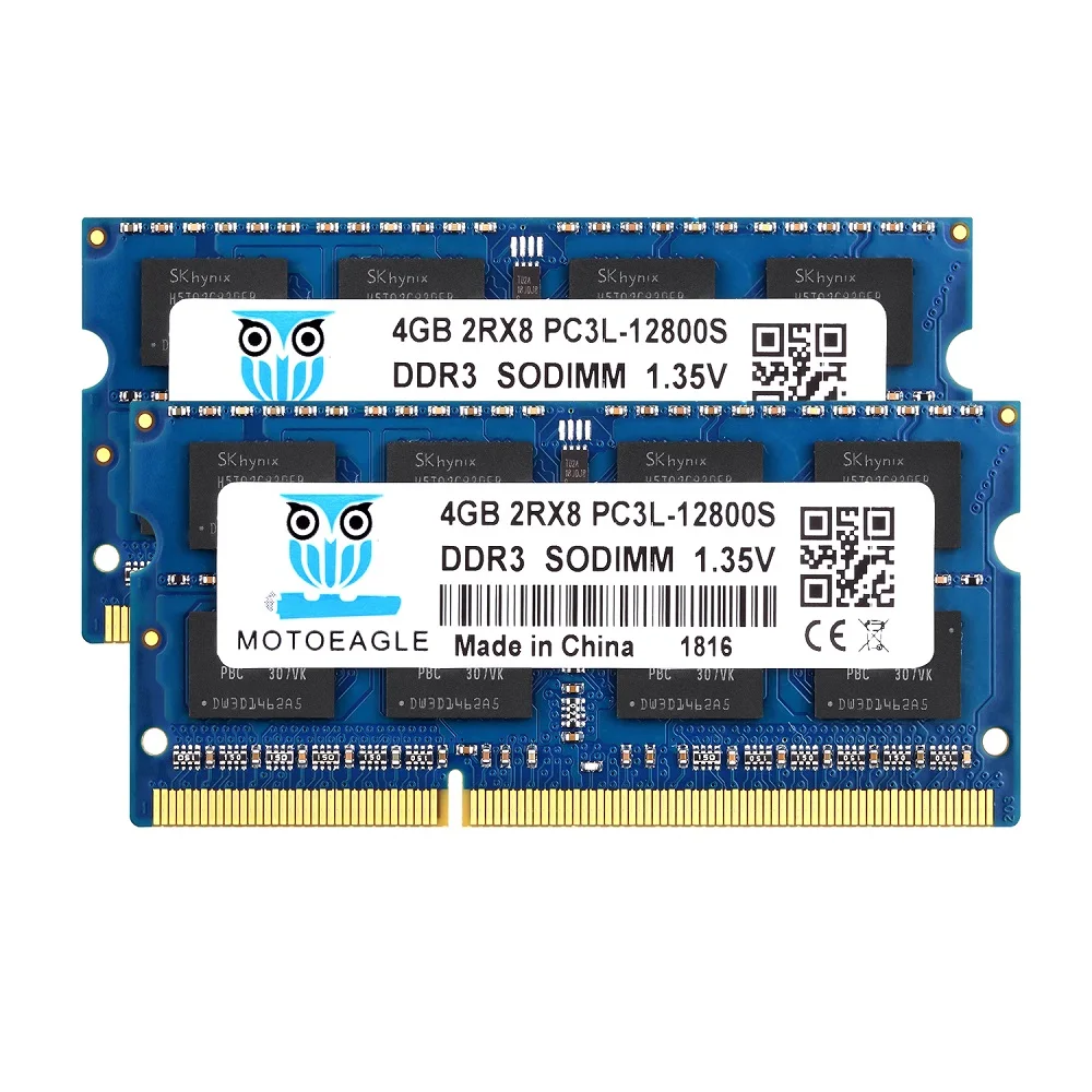 Оперативная память для ноутбука MOTOEAGLE DDR3 DDR3L 1066 1333 1600 МГц 8500 10600 12800S SODIMM