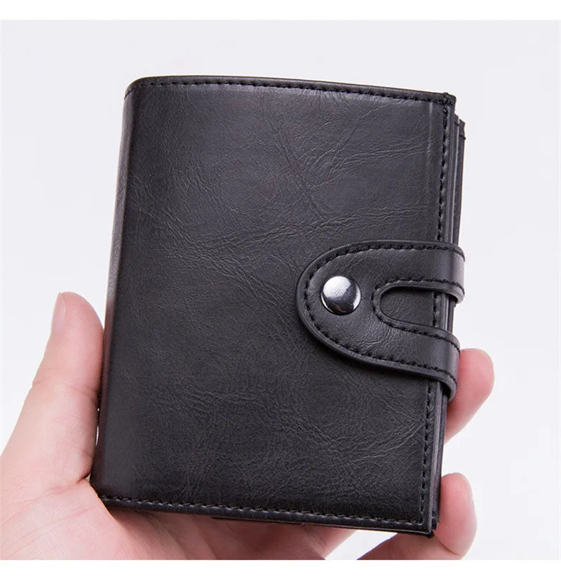 2022 Vintage Male Pu Leather Smart Wallet RFID Credit Card Holder Automatic Pop-up Purse with Zipper Pocket carteira masculina
2022 Vintage Male Pu Leather Smart Wallet RFID Credit Card Holder Automatic Pop-up Purse with Zipper Pocket carteira masculina