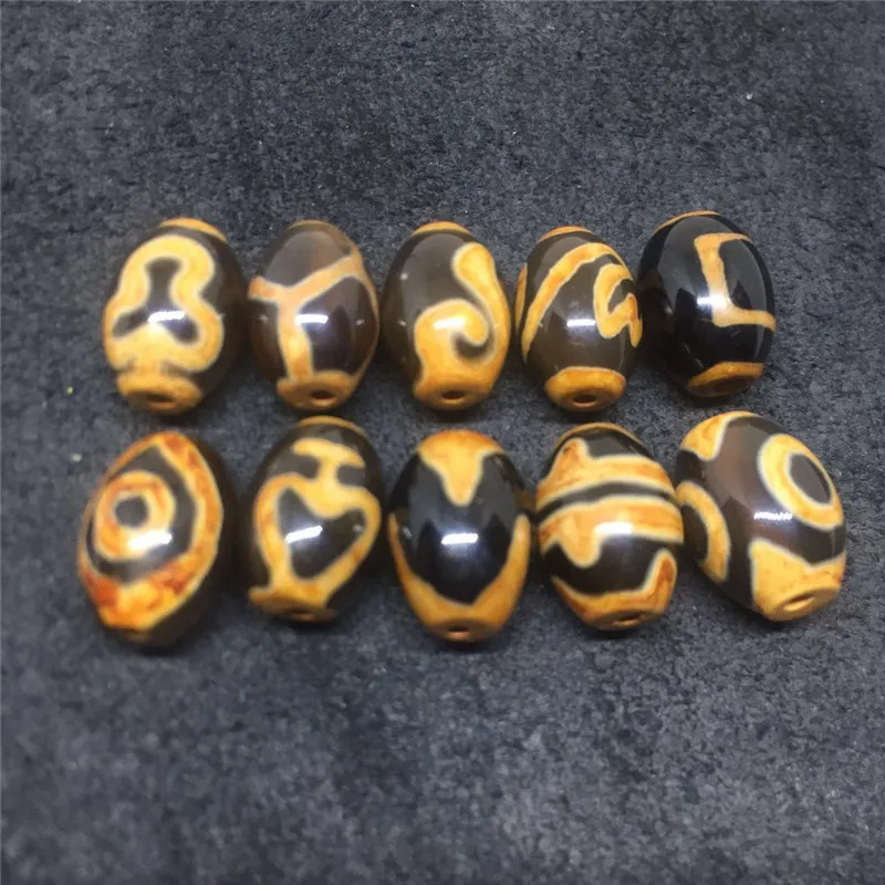 10pcs/set AAA Dzi Loose Beads 10x14mm 10 Patterns Dzi wholesale Tibetan Heaven beads For Jewelry Making and Collection
10pcs/set AAA Dzi Loose Beads 10x14mm 10 Patterns Dzi wholesale Tibetan Heaven beads For Jewelry Making and Collection