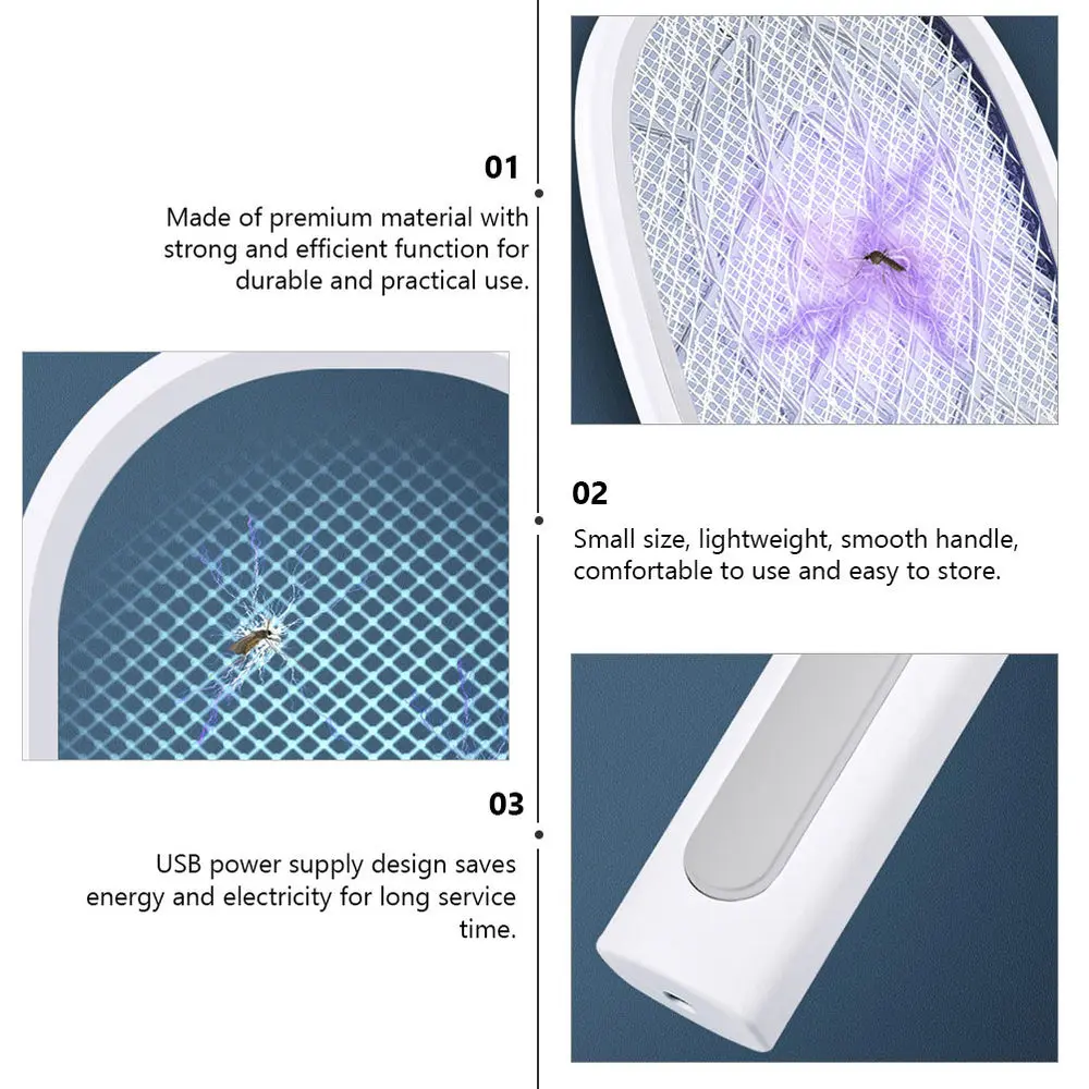 1Pc Electric Swatter Home Mosquito Killer Bat USB Charging Mosquito Swatter 
1Pc Electric Swatter Home Mosquito Killer Bat USB Charging Mosquito Swatter