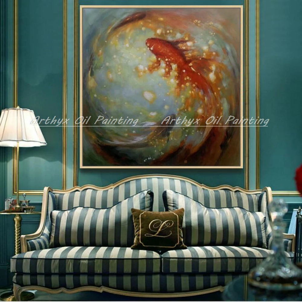 Arthyx Hand Painted Animal Brocade Carp Oil Paintings On Canvas Modern Abstract Pop Art For Kids Bedroom Decorative Wall Picture
Arthyx Hand Painted Animal Brocade Carp Oil Paintings On Canvas Modern Abstract Pop Art For Kids Bedroom Decorative Wall Picture