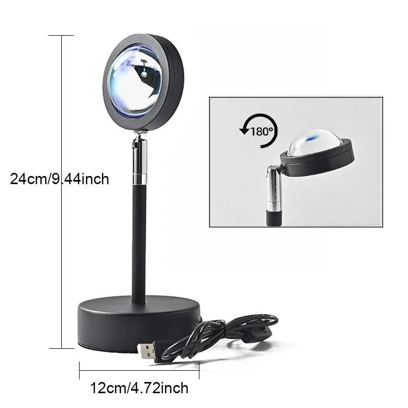 2021NEW Remote Control RGB Sunset Projection Lamp Rainbow Atmosphere Led Light For Home Bedroom Shop Background Wall Decoration
2021NEW Remote Control RGB Sunset Projection Lamp Rainbow Atmosphere Led Light For Home Bedroom Shop Background Wall Decoration