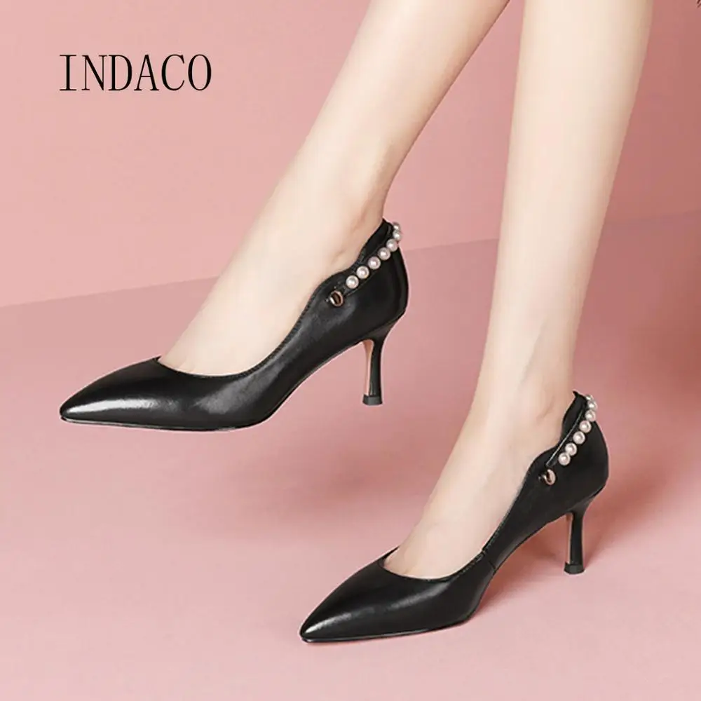 Women Shoes High Heel Sexy Women Heels White Leather Pumps Pointed Toe Wedding Shoes Pearl Party Shoes
Women Shoes High Heel Sexy Women Heels White Leather Pumps Pointed Toe Wedding Shoes Pearl Party Shoes