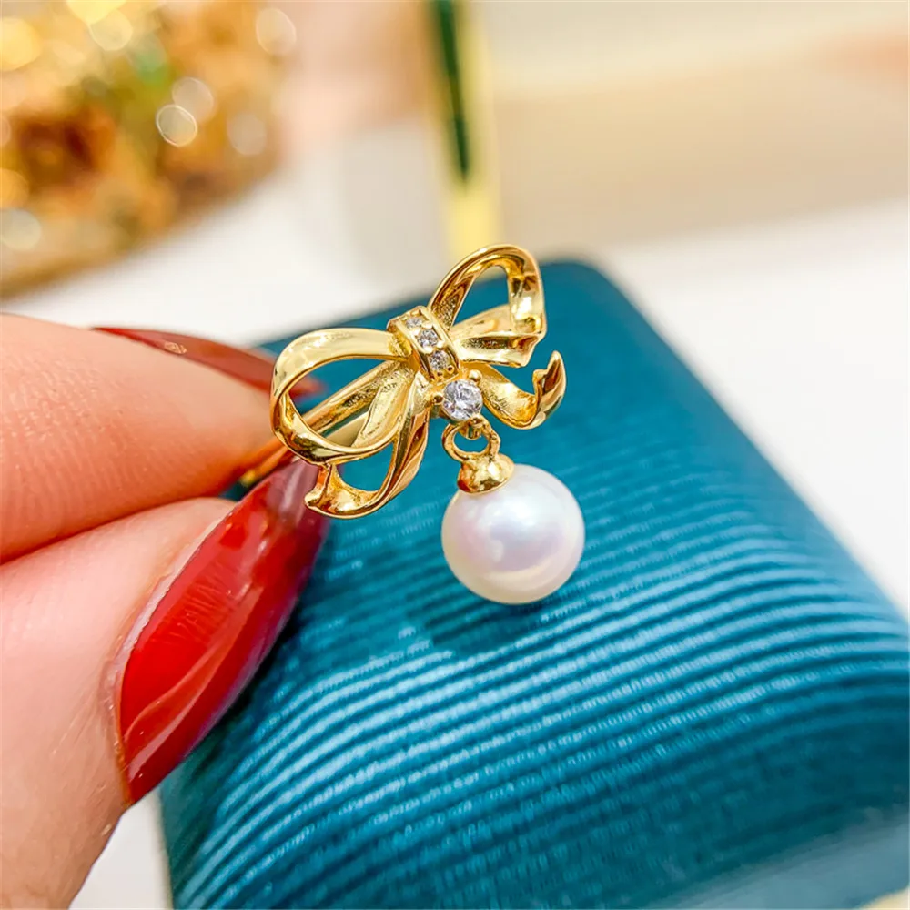 Ring Mount Pearl Accessories Adjustable Size 925 Sterling Silver Ring Jewelry DIY No Pearl
Ring Mount Pearl Accessories Adjustable Size 925 Sterling Silver Ring Jewelry DIY No Pearl