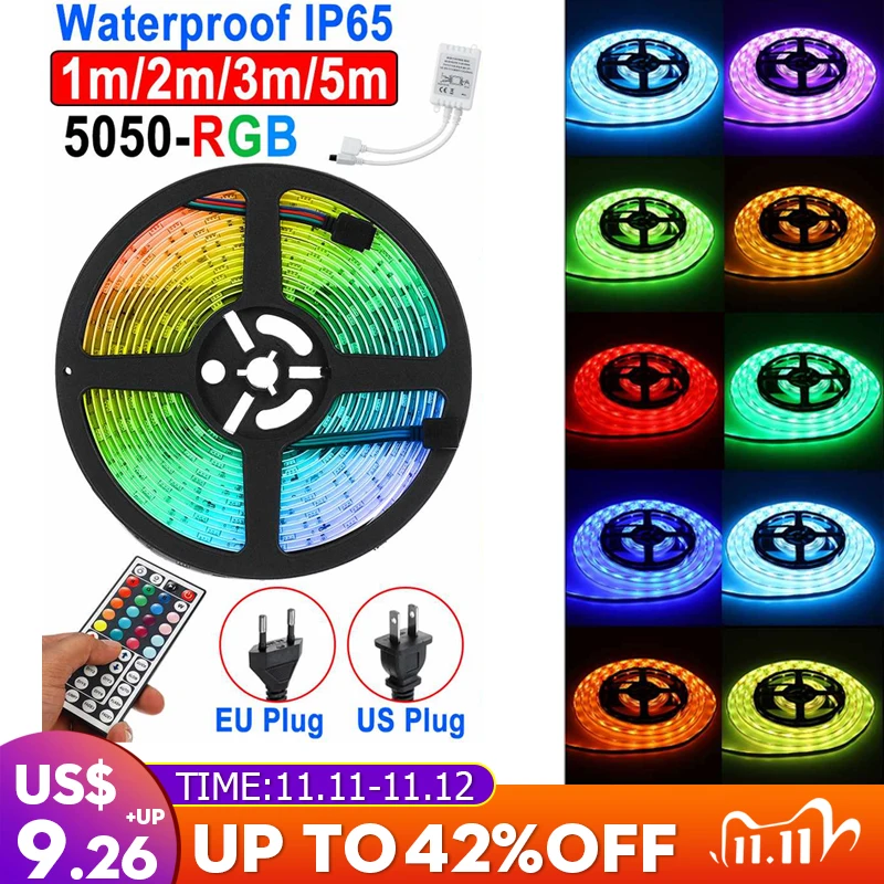 RGB Светодиодная лента 1 м, 2 м, 5 м, водонепроницаемая светодиодная неоновая лента 5050, 12 В постоянного тока, гибсветильник световая лента, лента...
RGB Светодиодная лента 1 м, 2 м, 5 м, водонепроницаемая светодиодная неоновая лента 5050, 12 В постоянного тока, гибсветильник световая лента, лента...