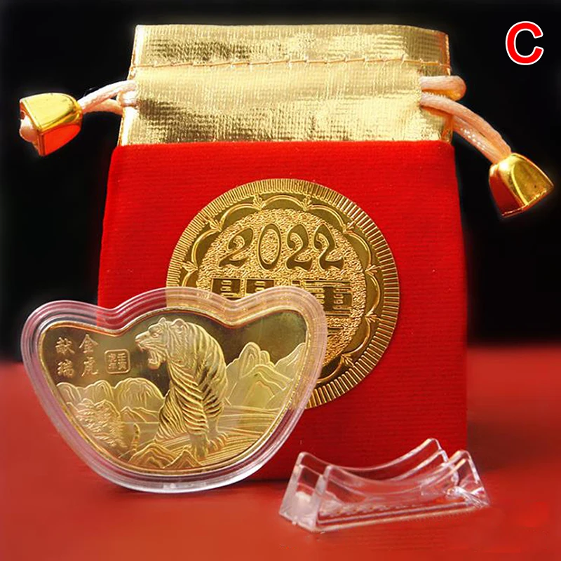 2022 China New Year Zodiac Tiger Commemorative Coin Collectibles Art Souvenir Gift Decoration Gift Монеты Коллекционные 
2022 China New Year Zodiac Tiger Commemorative Coin Collectibles Art Souvenir Gift Decoration Gift Монеты Коллекционные