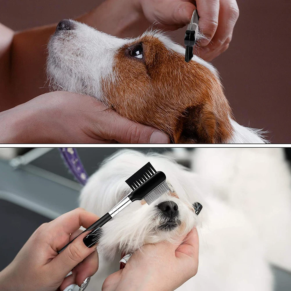 Pet Eye Comb Brush Pet Tear Stain Remover Comb Eye Grooming Brush Double-Sided For Small Cat Dog Removing Crust Mucus Silver
Pet Eye Comb Brush Pet Tear Stain Remover Comb Eye Grooming Brush Double-Sided For Small Cat Dog Removing Crust Mucus Silver