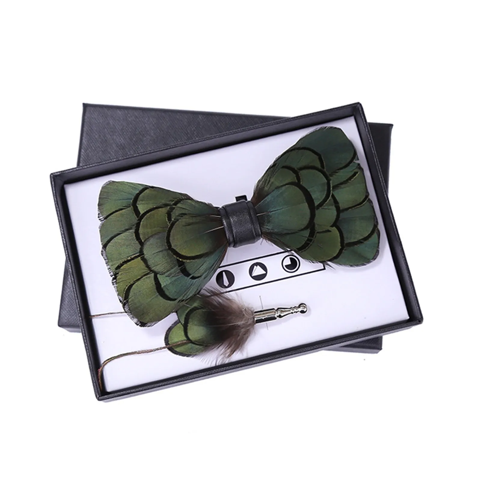 Feather Bow Tie Men's Wedding Accessories Banquet Suit Business Casua Accessories Cassette Brooch Gift For Men Fashion
Feather Bow Tie Men's Wedding Accessories Banquet Suit Business Casua Accessories Cassette Brooch Gift For Men Fashion