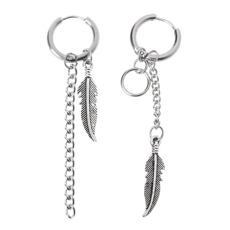 Tassel Chain Vintage Forest Leaves Feather Earrings Feather Mismatch Tassel Chain Drop Earrings for Women and Men
Tassel Chain Vintage Forest Leaves Feather Earrings Feather Mismatch Tassel Chain Drop Earrings for Women and Men