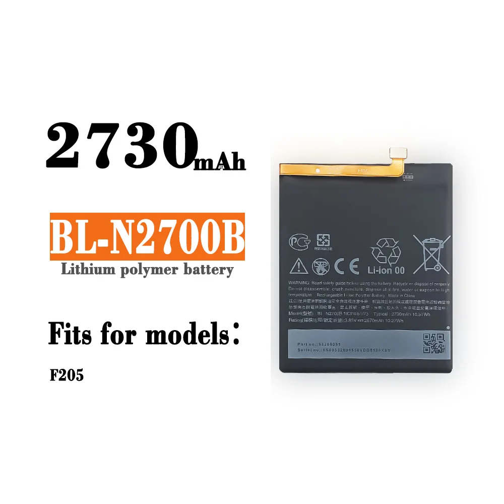 Suitable for Gion EE mobile phone F205 mobile phone battery BL-N2700B built-in battery
Suitable for Gion EE mobile phone F205 mobile phone battery BL-N2700B built-in battery