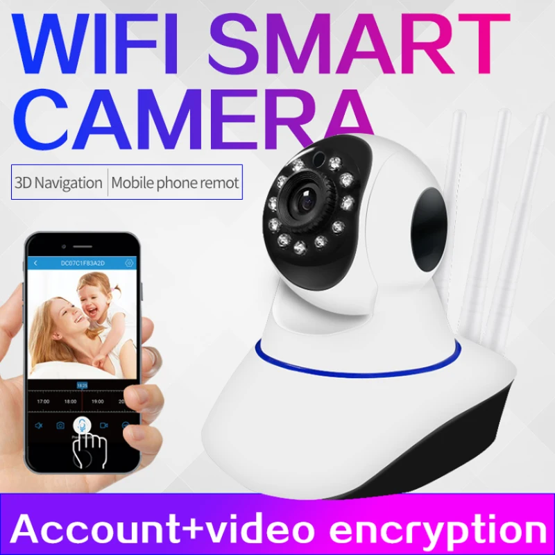 720P WiFi IP Camera Home Security Camera Wireless CCTV Camera Surveillance IR Night Vision Home Security Baby Monitor
720P WiFi IP Camera Home Security Camera Wireless CCTV Camera Surveillance IR Night Vision Home Security Baby Monitor