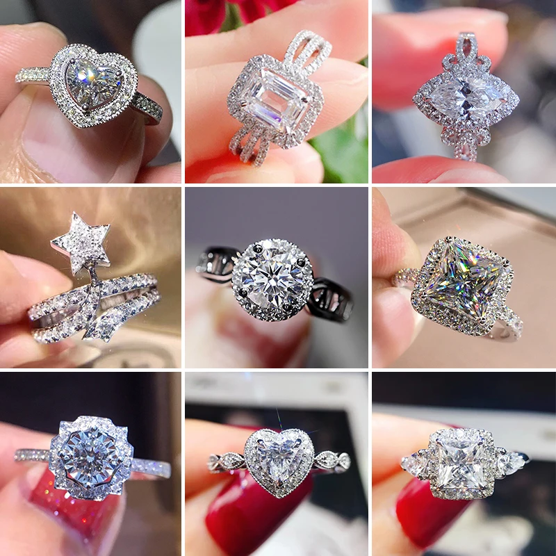 Elegant Wedding Womens Ring Geometric Suqare Heart Crystal Rings for Bridal Engagement Silver Plated Cubic Zircon Luxury Jewelry
Elegant Wedding Womens Ring Geometric Suqare Heart Crystal Rings for Bridal Engagement Silver Plated Cubic Zircon Luxury Jewelry