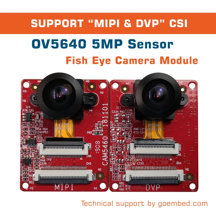 Фото OV5640 5 Мп модуль камеры рыбий глаз MIPI CSI и DVP поддержка NXP imx6 Linux/Android драйвер двойная
