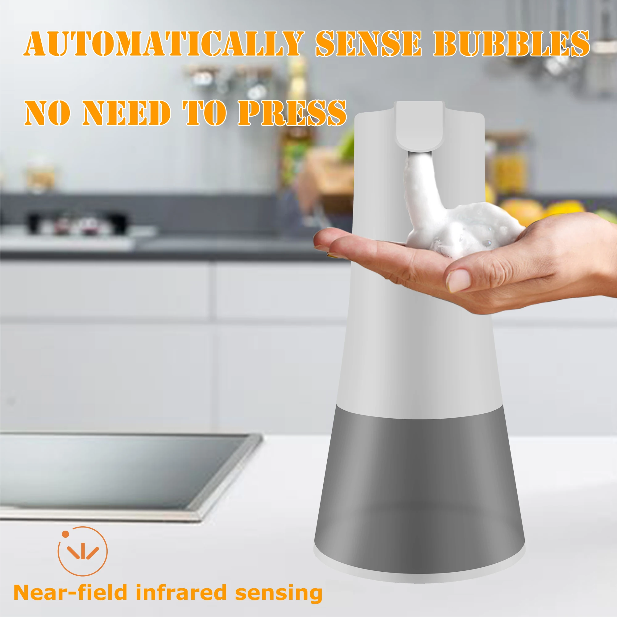 New Rechargeable Automatic Foam Soap Dispenser Intelligent Sensor Soap Dispenser Children Antibacterial Hand Sanitizer 350ml
New Rechargeable Automatic Foam Soap Dispenser Intelligent Sensor Soap Dispenser Children Antibacterial Hand Sanitizer 350ml