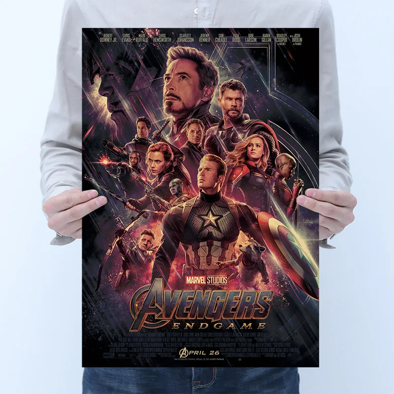 Marvel Avengers Movie Decorative Posters Wallpaper Retro Kraft Paper Poster Avengers Family Wall Sticker Bar Cafe Decoration Art
Marvel Avengers Movie Decorative Posters Wallpaper Retro Kraft Paper Poster Avengers Family Wall Sticker Bar Cafe Decoration Art