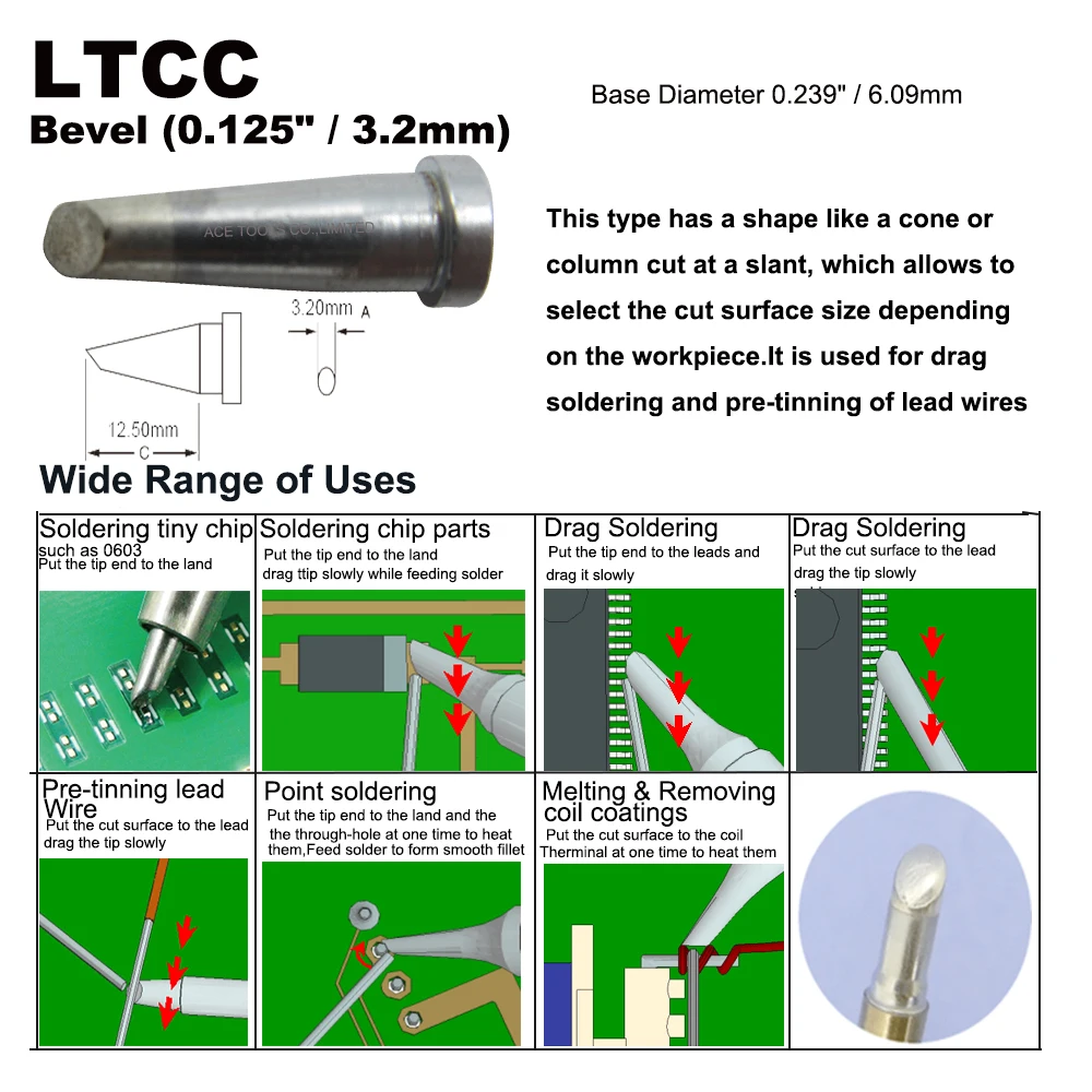 5 шт. LTCC конический 3 2 мм наконечник для пайки замена WELLER WP80 WSP80 WSFP8 WD1000 WD2000 WSD81 WS81